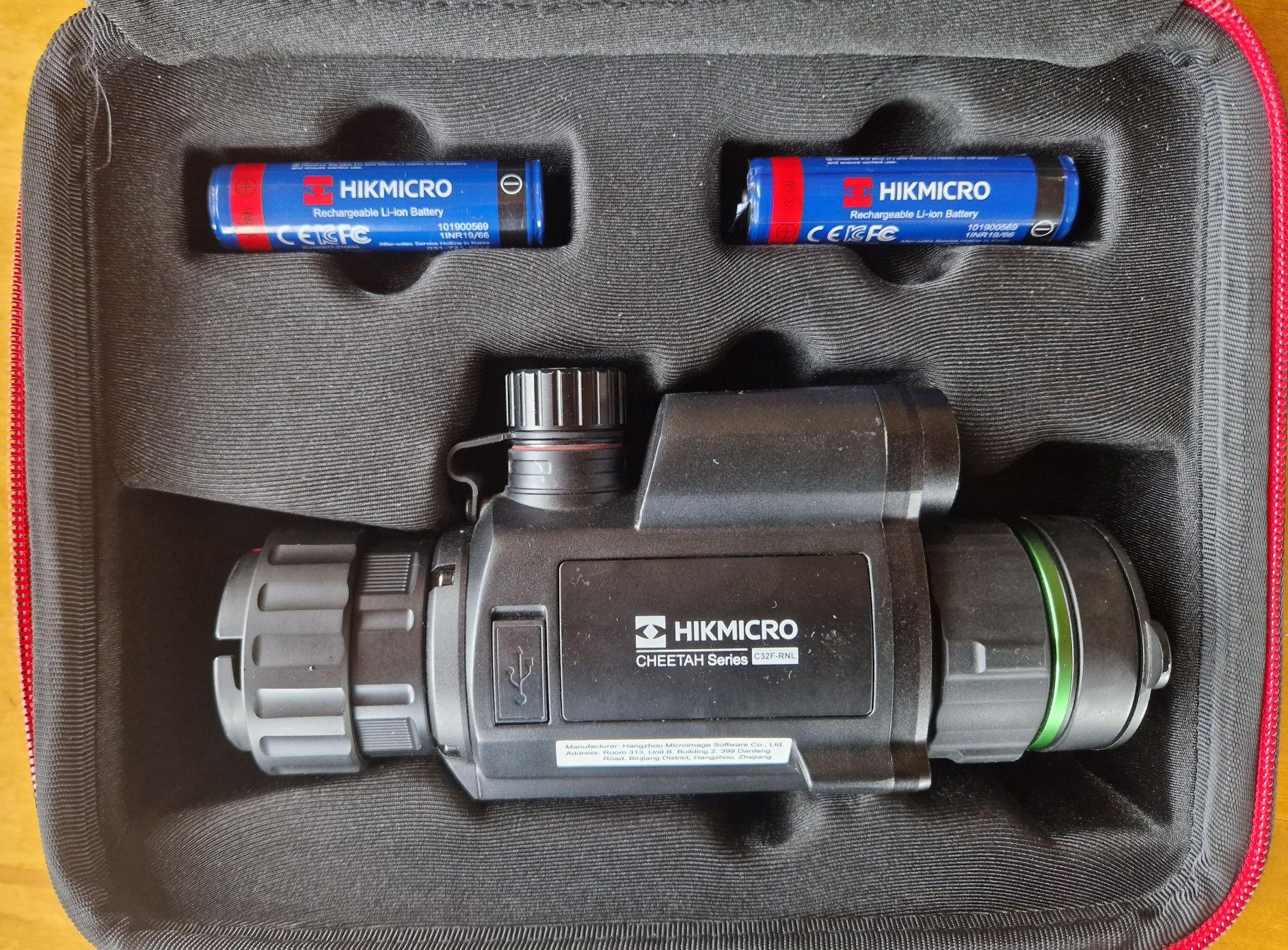 Nasadka noktowizyjna Hikmicro Cheetah C32F RNL z dalmierzem i adaptere