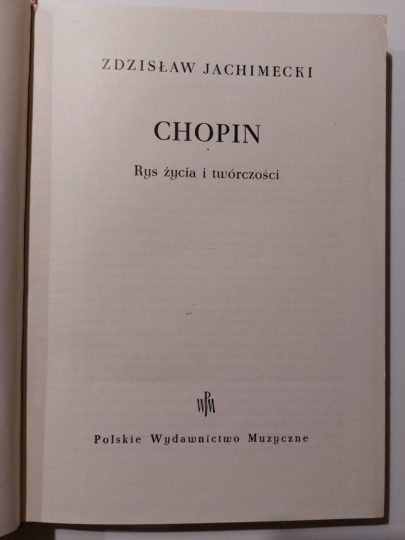 Jachimecki - Chopin. Rys życia i twórczości