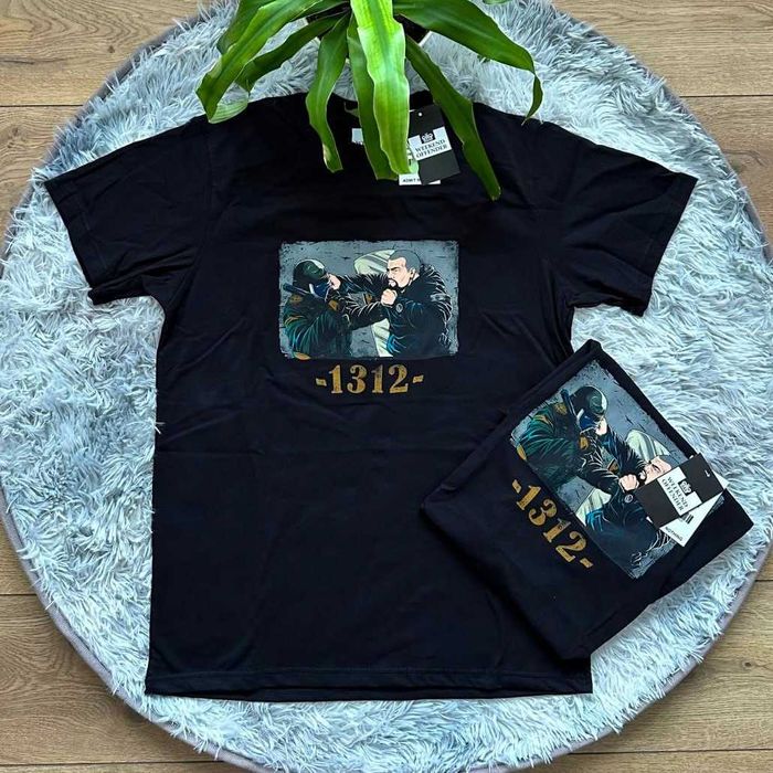 Weekend Offender • Новая футболка British Casual • Черная / Белая • WK