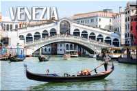 Magnes na lodówkę Włochy Wenecja Canal Grande Gondole Most