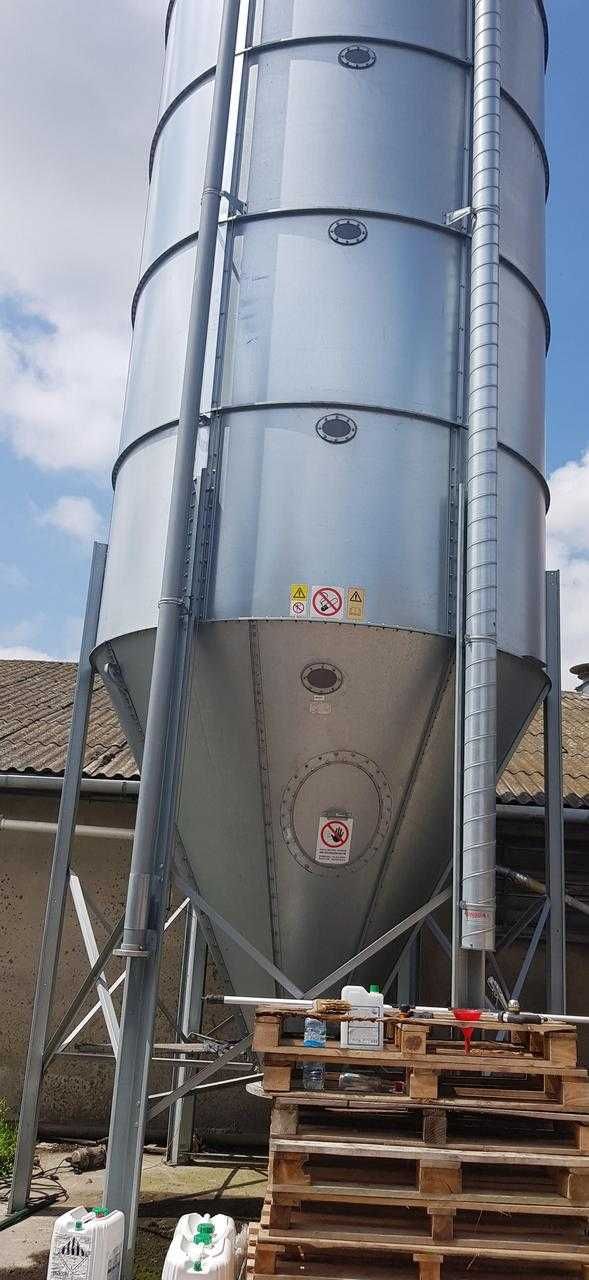 Silos paszowy Michał model H 514/6 26t + redukcja kosza zsypowego