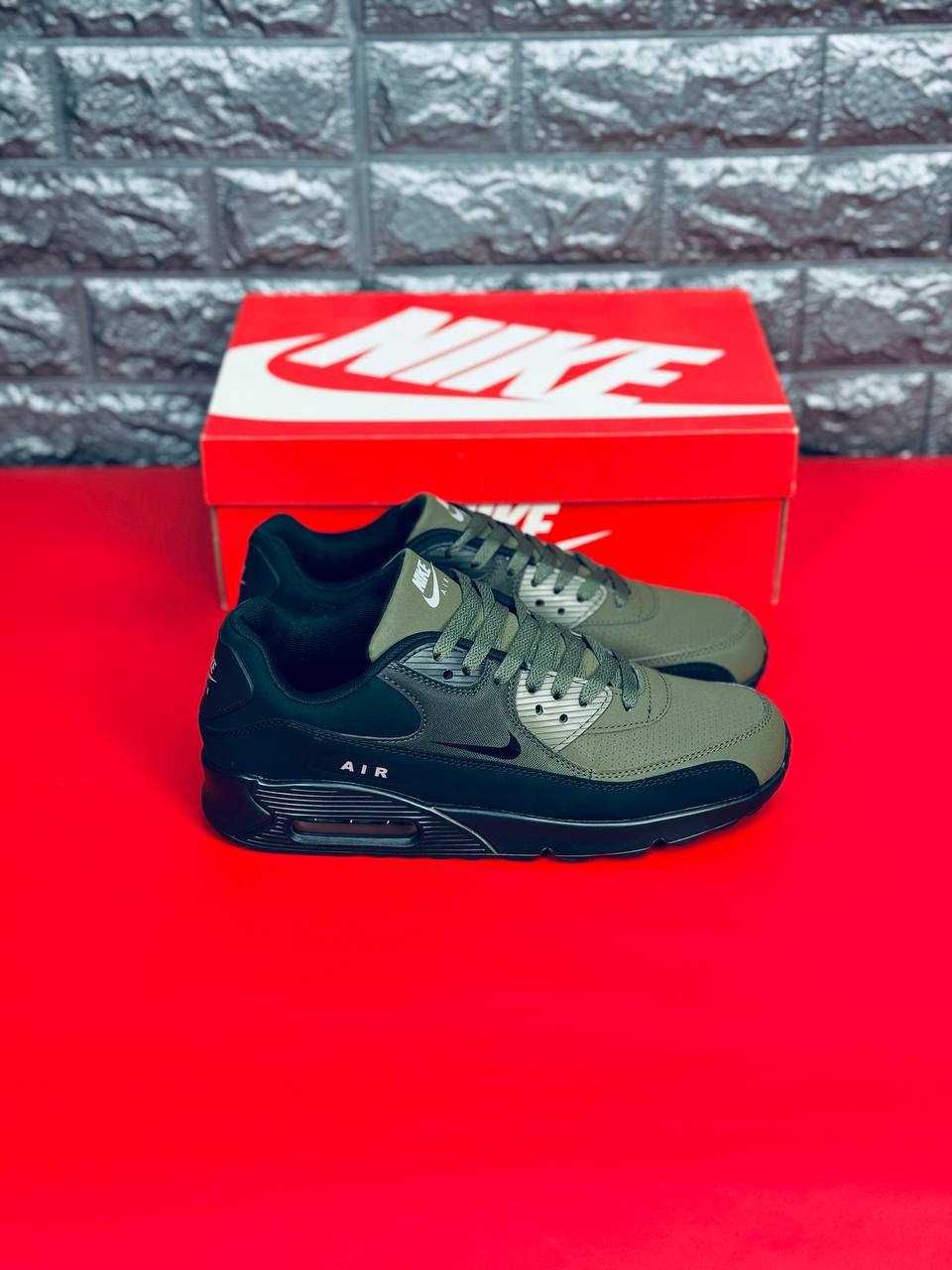 Мужские кроссовки Nike Air Max 90 Натуральная Кожа! Красовки найк 90