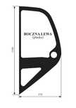 szyba boczna lewa Manitou MLT 1033 , 1035 , 629 , 633 , 634 , ACX571i