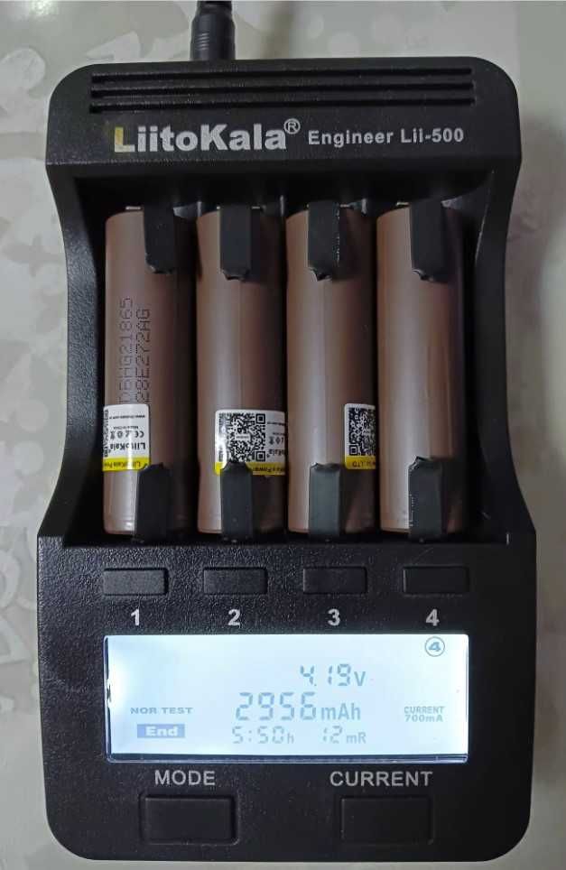 Акумулятор 18650 LiitoKala HG2-N 3000mAh з контактами високотоковий