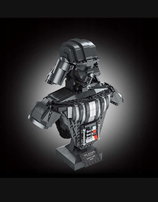 Klocki konstrukcyjne hełm popiersie Darth Vader 936el. Mould king