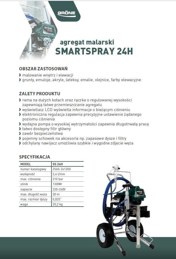 Agregat malarski GRONE SmartSpray 24H NOWY MODEL