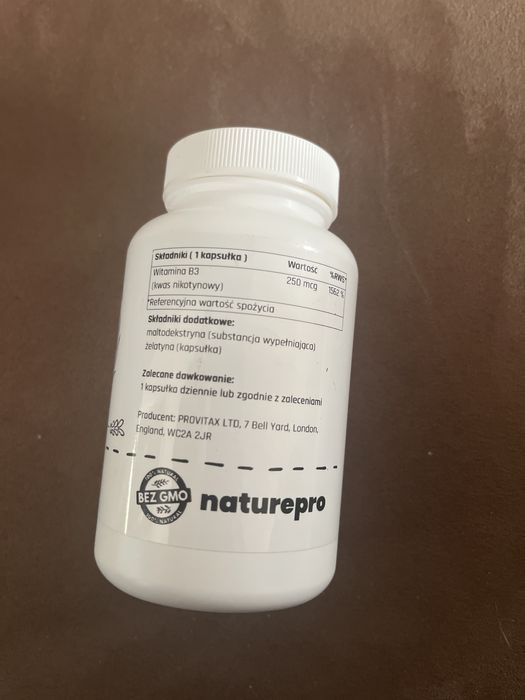 Niacyna 250 mg Naturepro