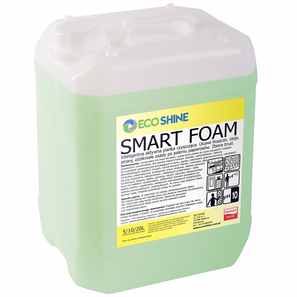 ECO SHINE Smart Foam odtłuszczająca pianka czyszcząca powierzchnie 5L