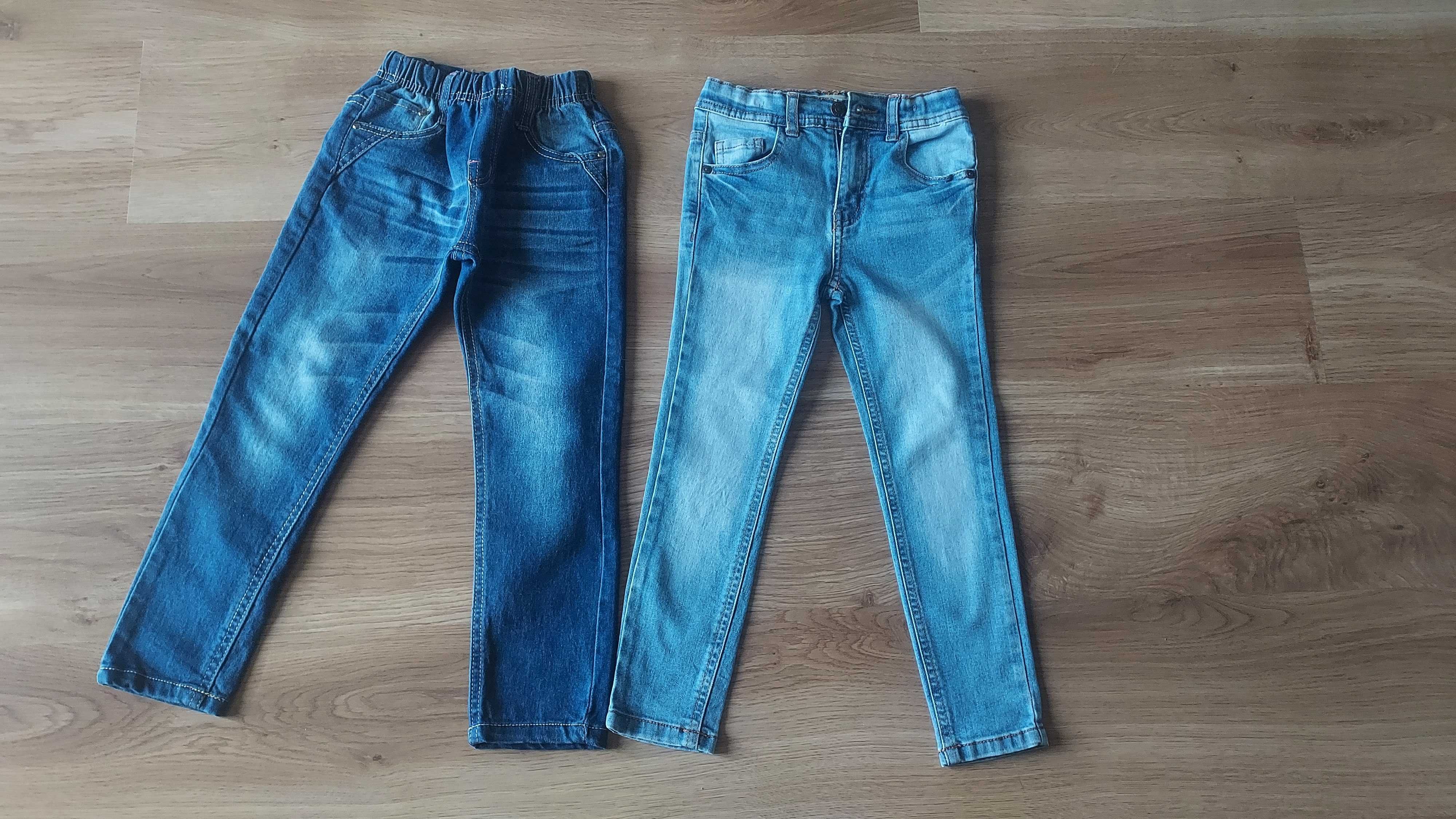 Spodnie jeansy dziewczęce 116