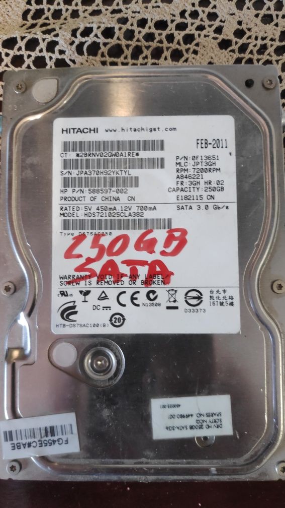 Discos HDD sata e ide vários tamanhos