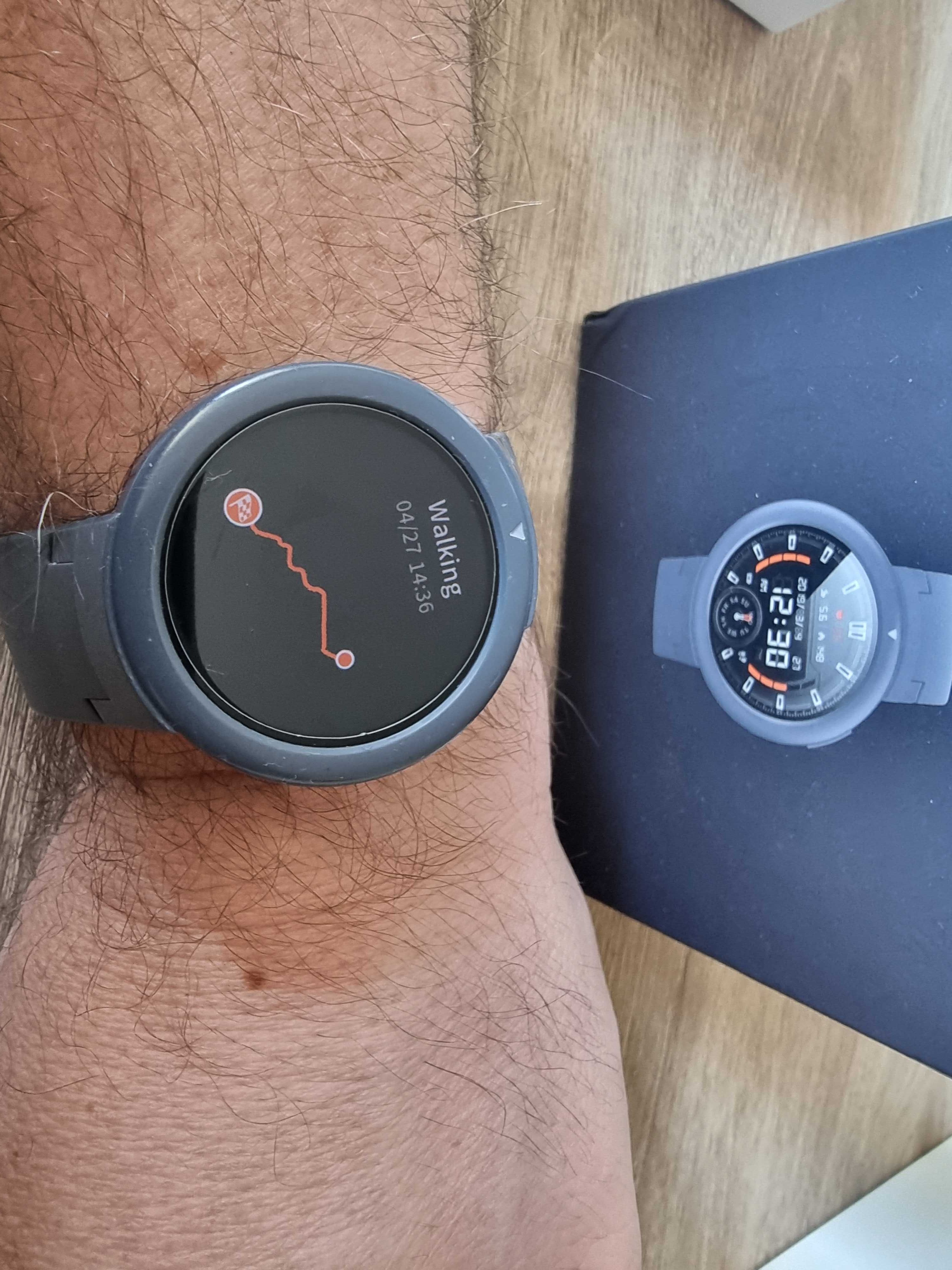 Smartwatch Amazfit Verge Lite szary + etui + 2x szkło