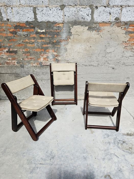 Zestaw składane krzesła ikea KON TIKI mid century modern