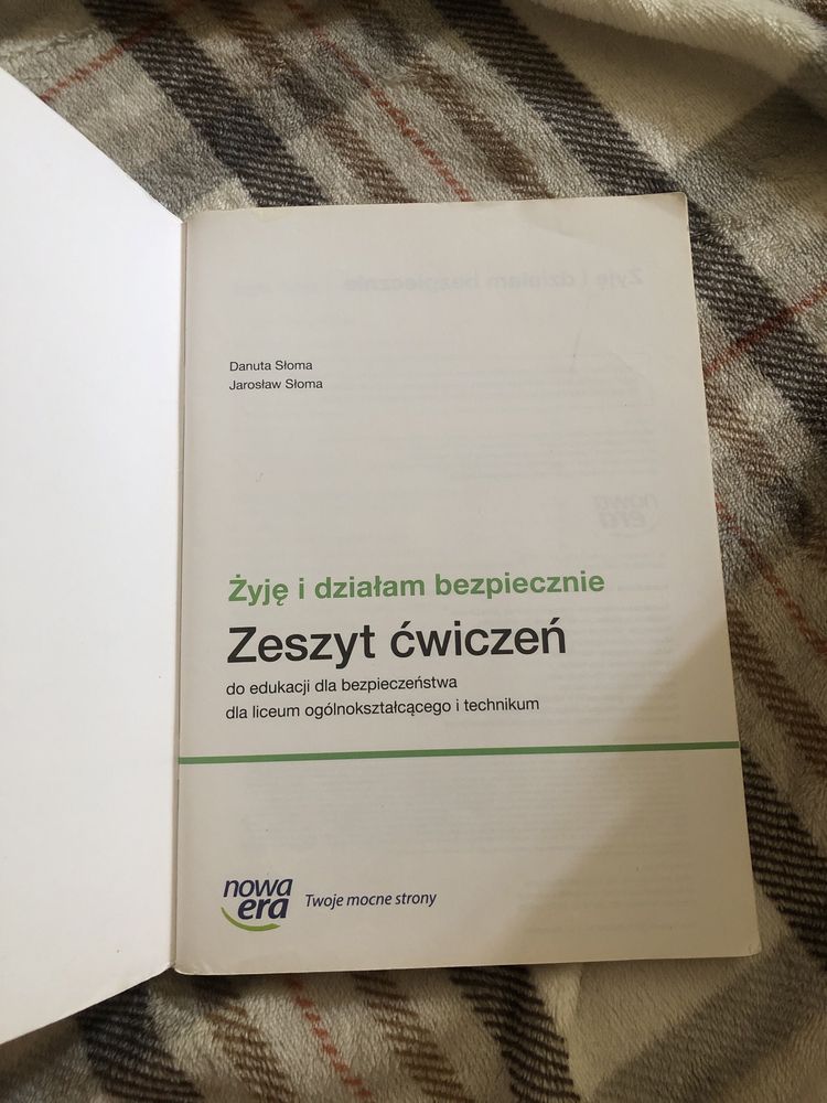 Żyję i działam bezpiecznie - zeszyt ćwiczeń do EDB nowa era