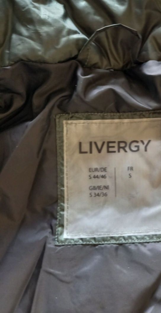 Kurtka zimowa męska Rozmiar S zielona, khaki puchowa pikowana