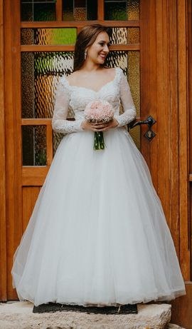 Suknia ślubna Herms Couture Zahara - Cloo Katowice - r. 34, 156 cm