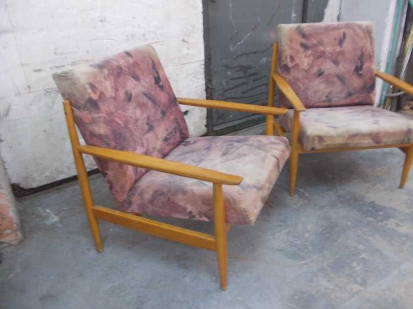 Stare fotele Czechosłowackie liski PRL vintage