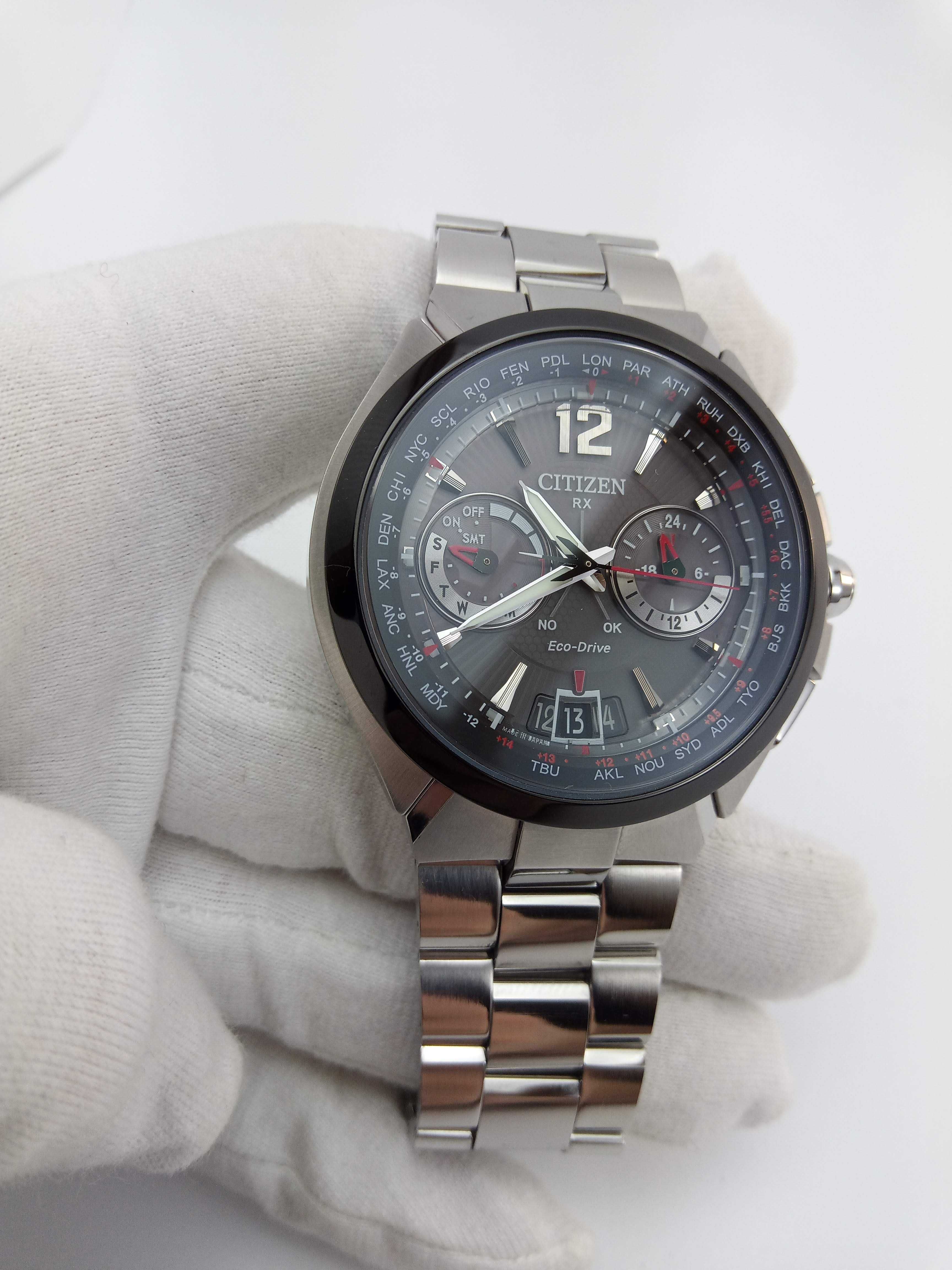 Citizen Attesa CC1094-51E GPS, Eco-Drive вечник, мировое время, сапфир