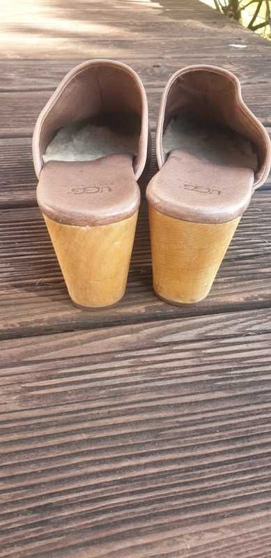 Drewniaki Klapki Skóra  UGG 38,5