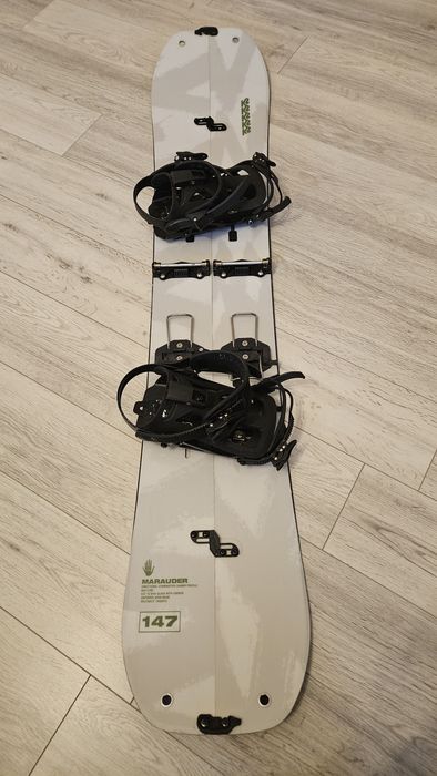 Splitboard K2 Marauder 147 + wiązania K2 FarOut rozm. S + foki POMOCA