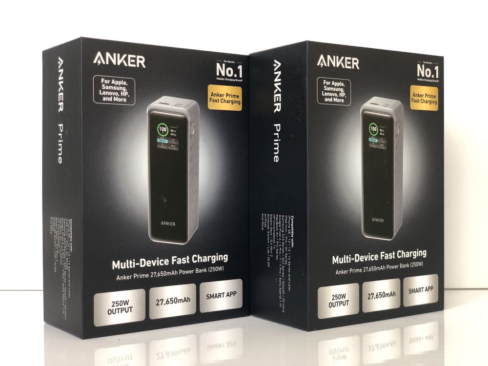 Повербанк Зовнішній акумулятор Anker Prime 27650мАг Power Bank 250 Вт