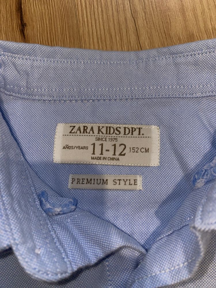 koszula granatowa 11 12 lat zara kids 152 cm