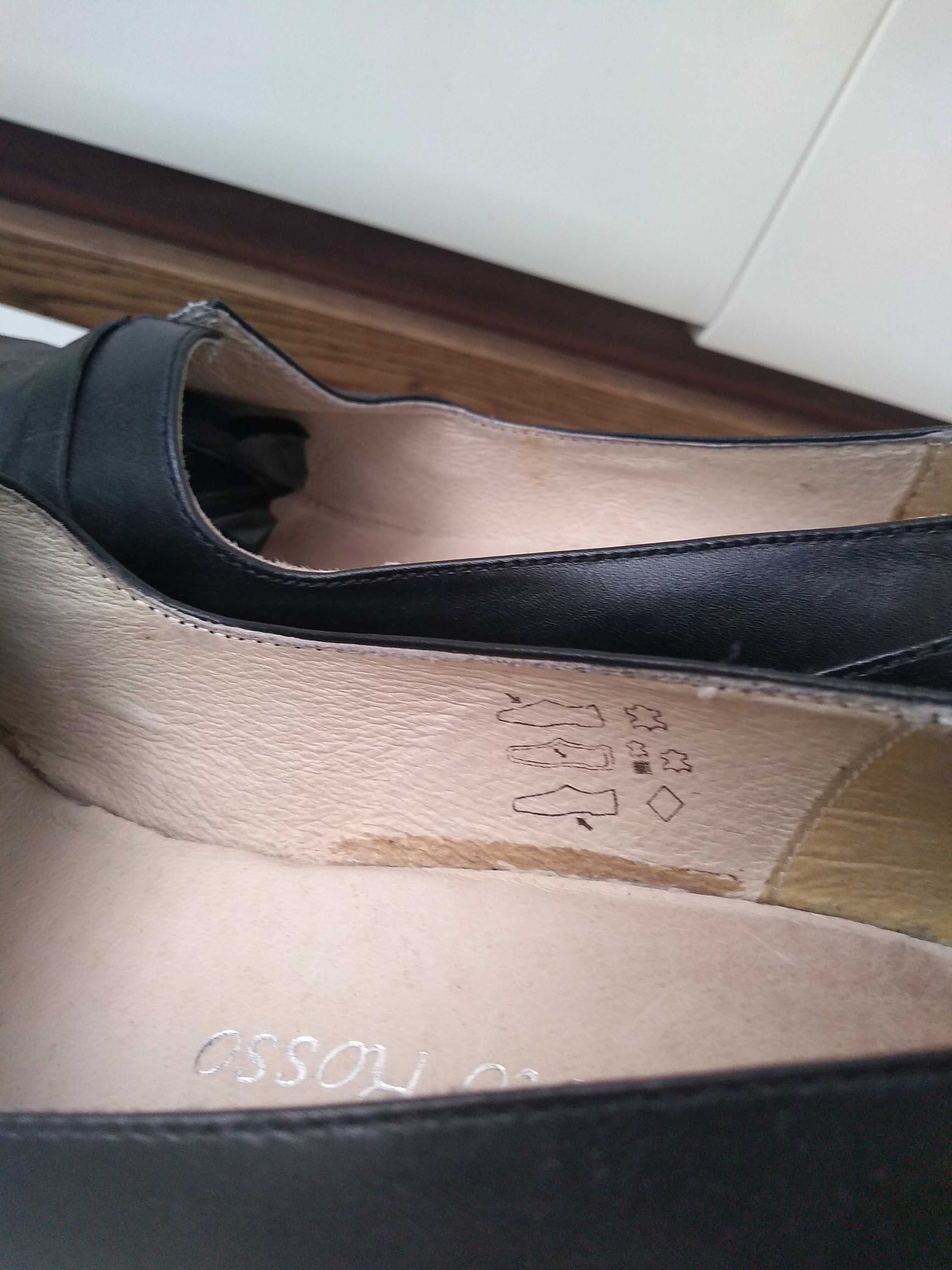 Czółenka buty damskie skórzane  Roberto Rosso r 38