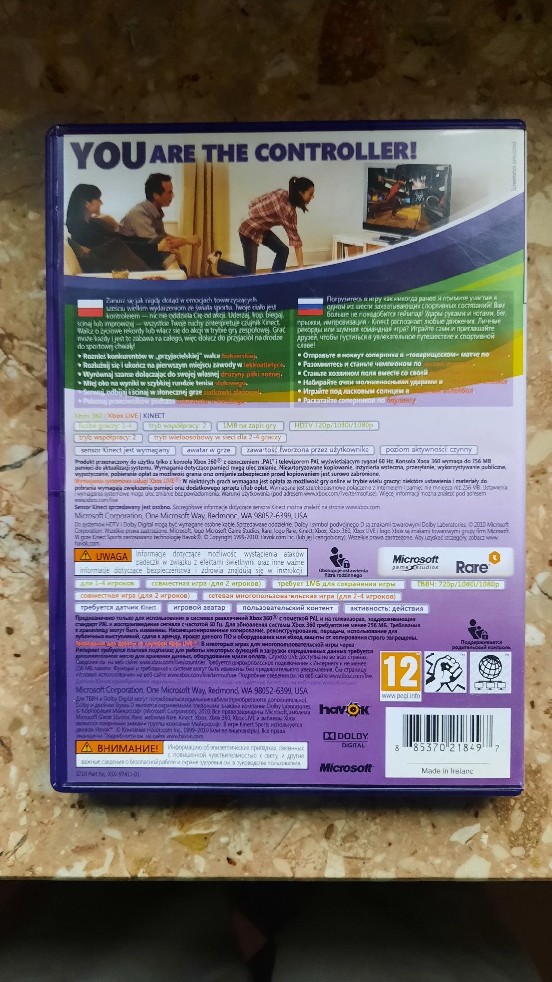Kinect Sport po polsku gra xbox 360