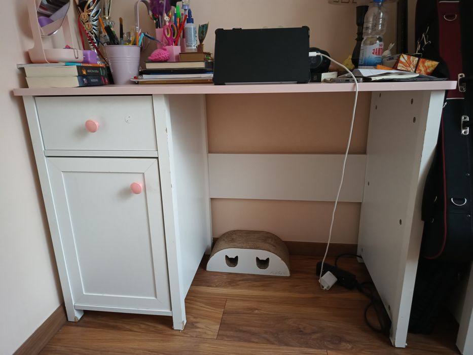 Komplet mebli dziecięcych młodzieżowych szafa łóżko biurko