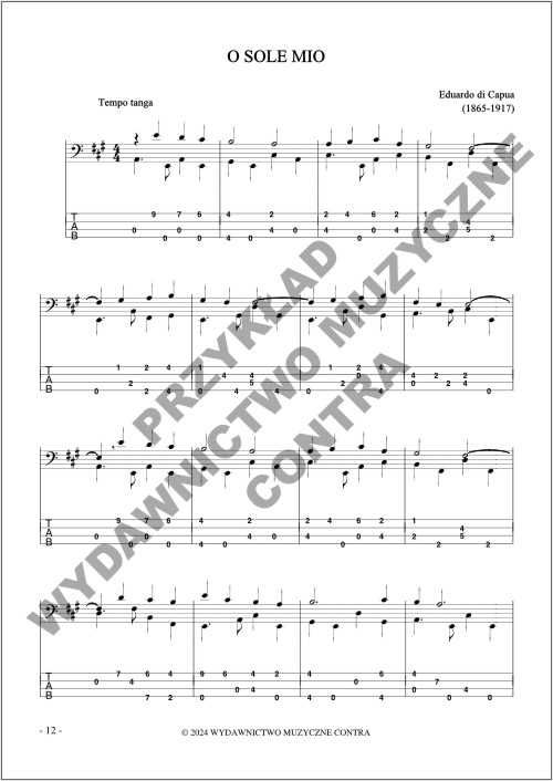 Bass Romantyczny na gitarę basową (nuty + tabulatury)