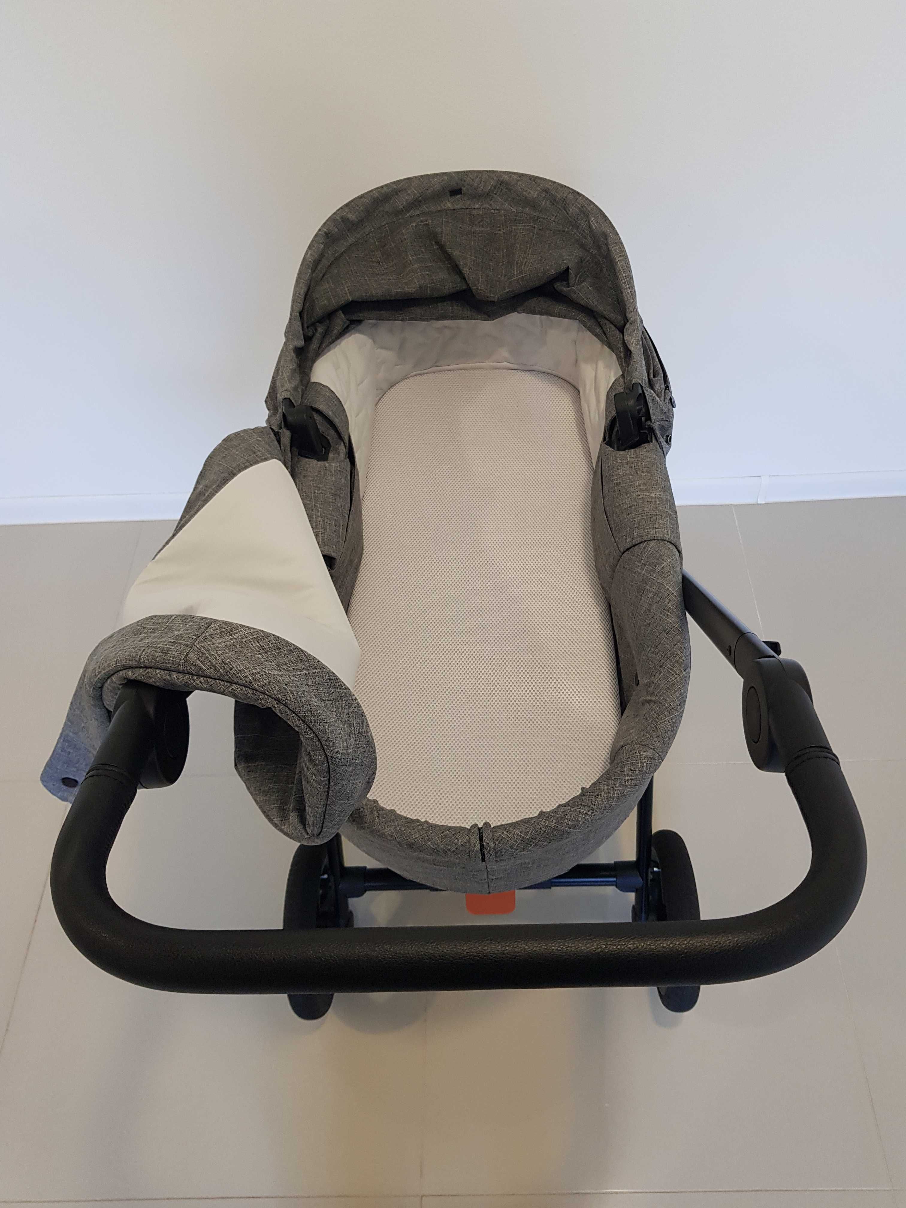 Lekki wózek Stokke Beat 3w1 z rozkładanym fotelikiem Cybex