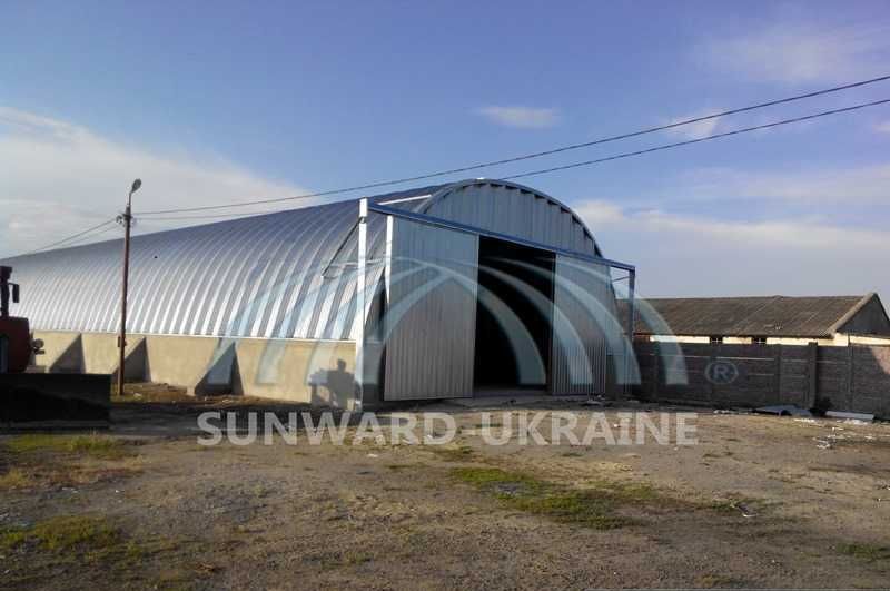 Новый несмонтированный Ангар 18x54  Sunward Зерносклад Оплата з ПДВ