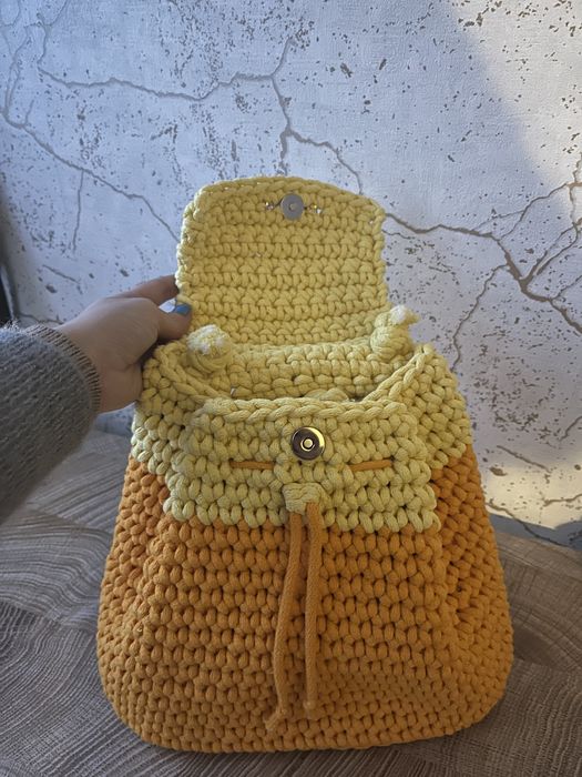 Plecak cytrusowy handmade