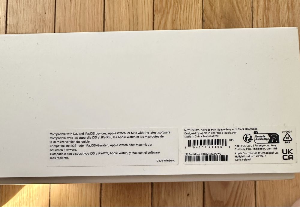 Apple Airpods Max gwiezdna szarość oryginał