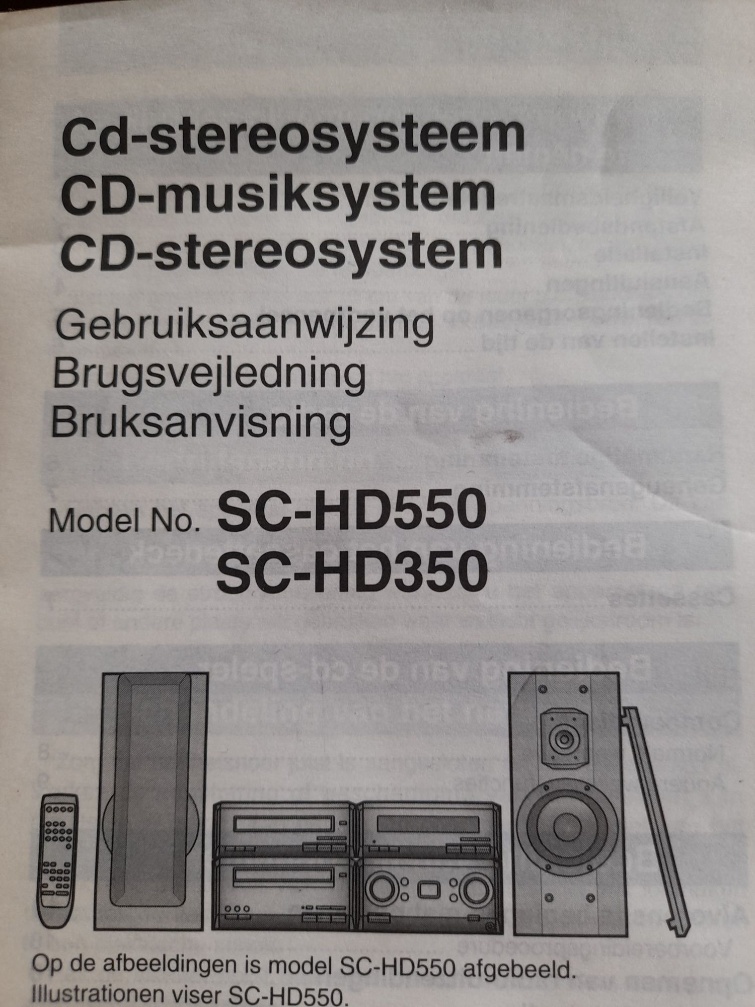 Mini wieża Technics  SC HD 350/HD  550