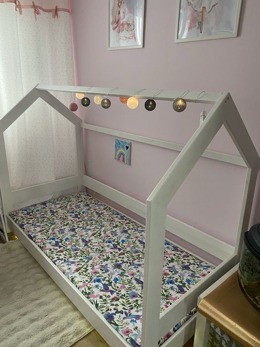 Rezerwacja do wtorku-Łóżko domek 180x80 sosnowe zrobione przez stolarz