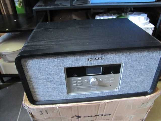 Wieża stereo + gramofon styl retro drewno AUNA Bella Ann