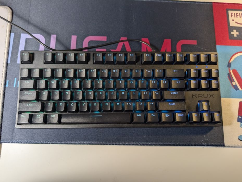 Klawiatura mechaniczna KRUX ATAX PRO RGB TKL (Outemu Blue)