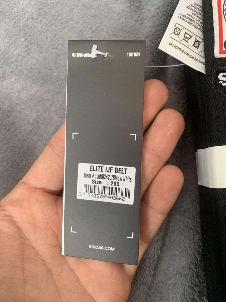 Czarny pas adidas