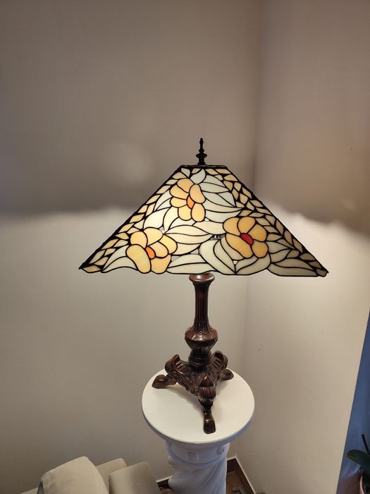 Tiffany lampa witrażowa stołowa / stojąca