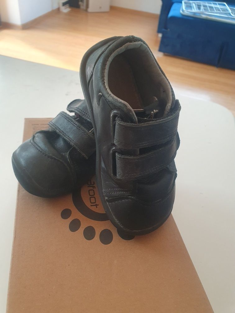 Bar3foot czarne buty 24 barefoot elf walker skòrzane