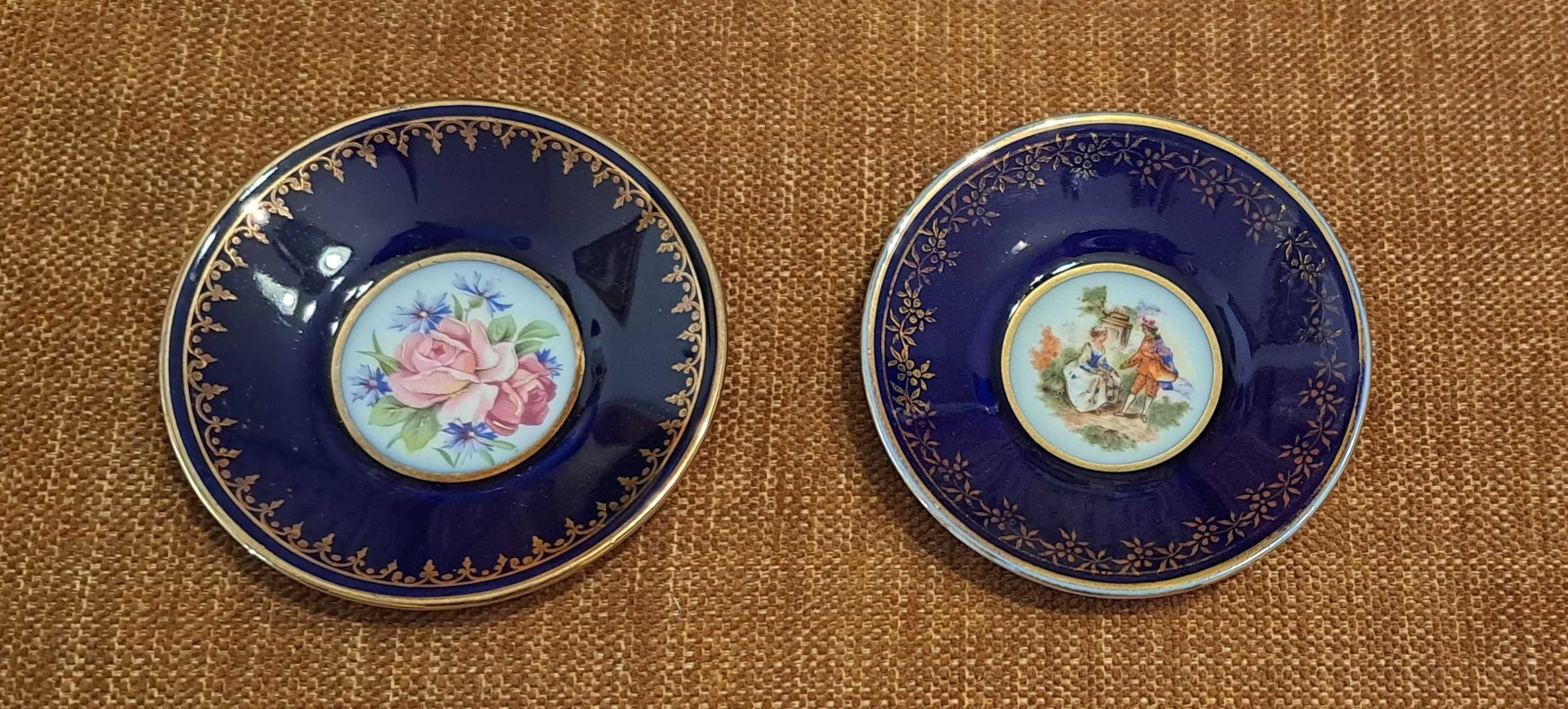 miniaturowe talerzyki ozdobne porcelana Limoges