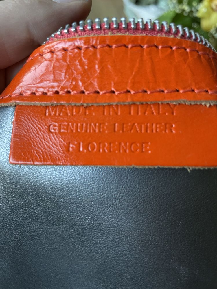 Shopper bag made in Italy shopperka duża torba pomarańczowa