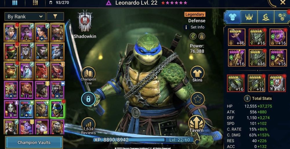 Raid Shadow Legends 22м сили 6 міфіків 192 леги