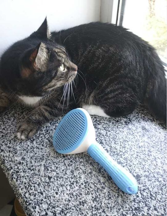 Щітка пуходерка  / щітка для тварин / щётка для котов - нова,грумінг .