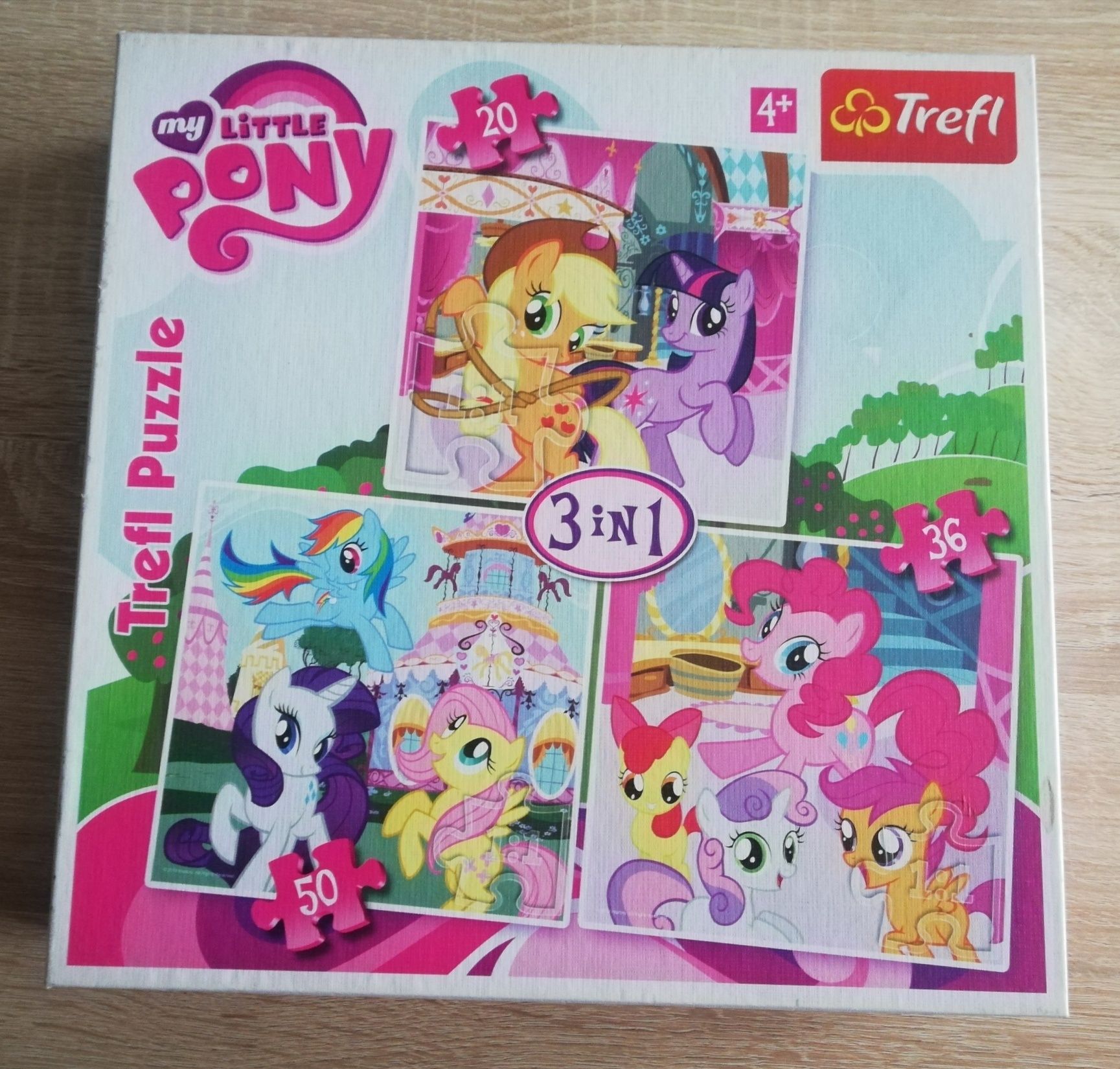 Puzzle dla dzieci 3 w 1 My Little Pony Kucyki