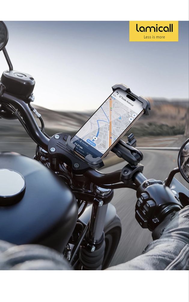 Lamicall Uchwyt na telefon dla motocykli aluminium.