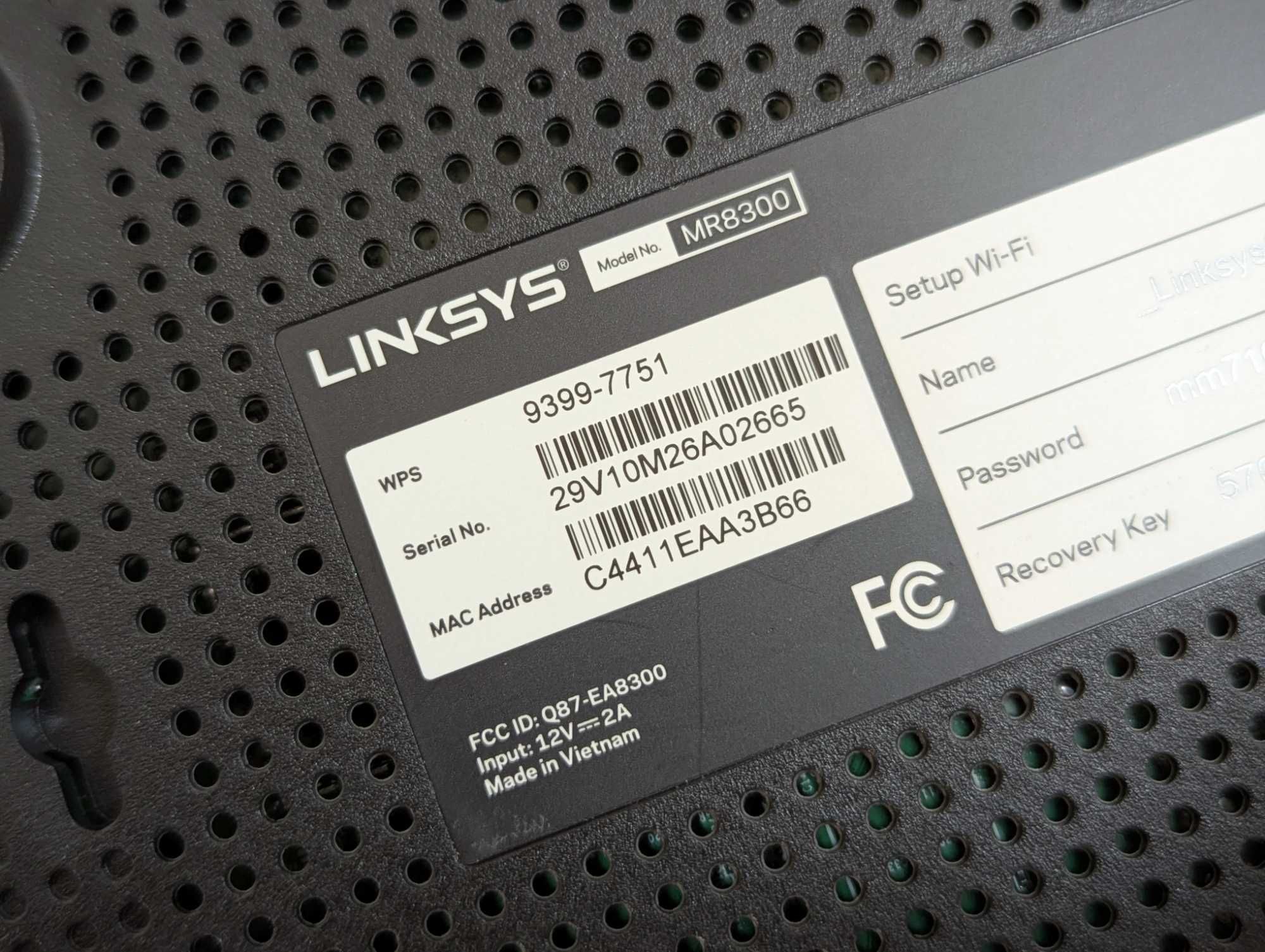Роутер WiFi Mesh Linksys MR8300 CISCO до2,2 Гб. 3Wi-Fi диап