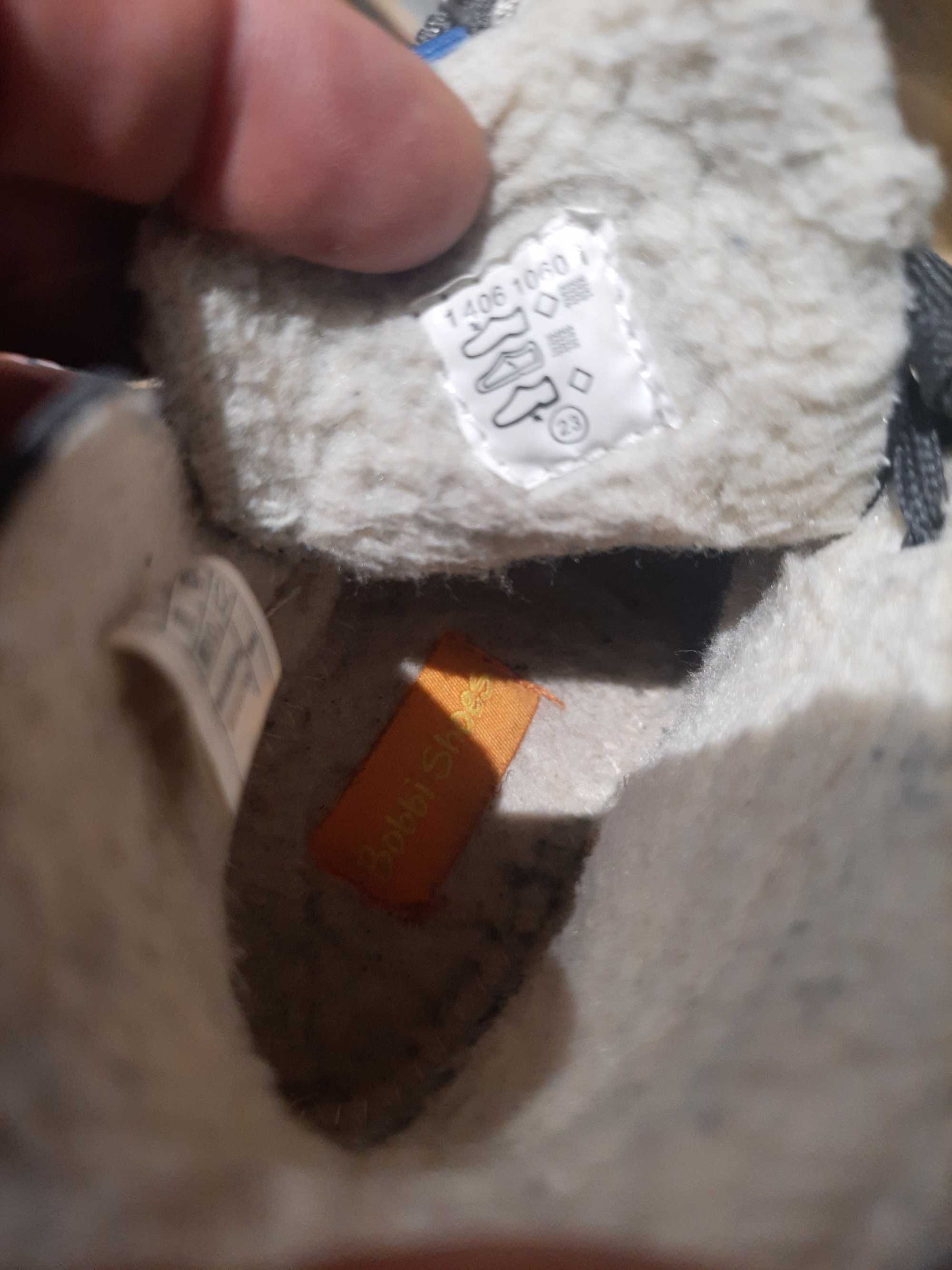 buty kozaczki na zimę ocieplane dla dzieci bobbi shoes 23 dla chłopca