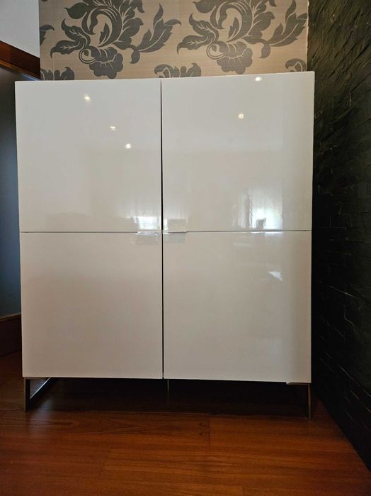 Móvel Sala_Branco - Lacado Alto Brilho