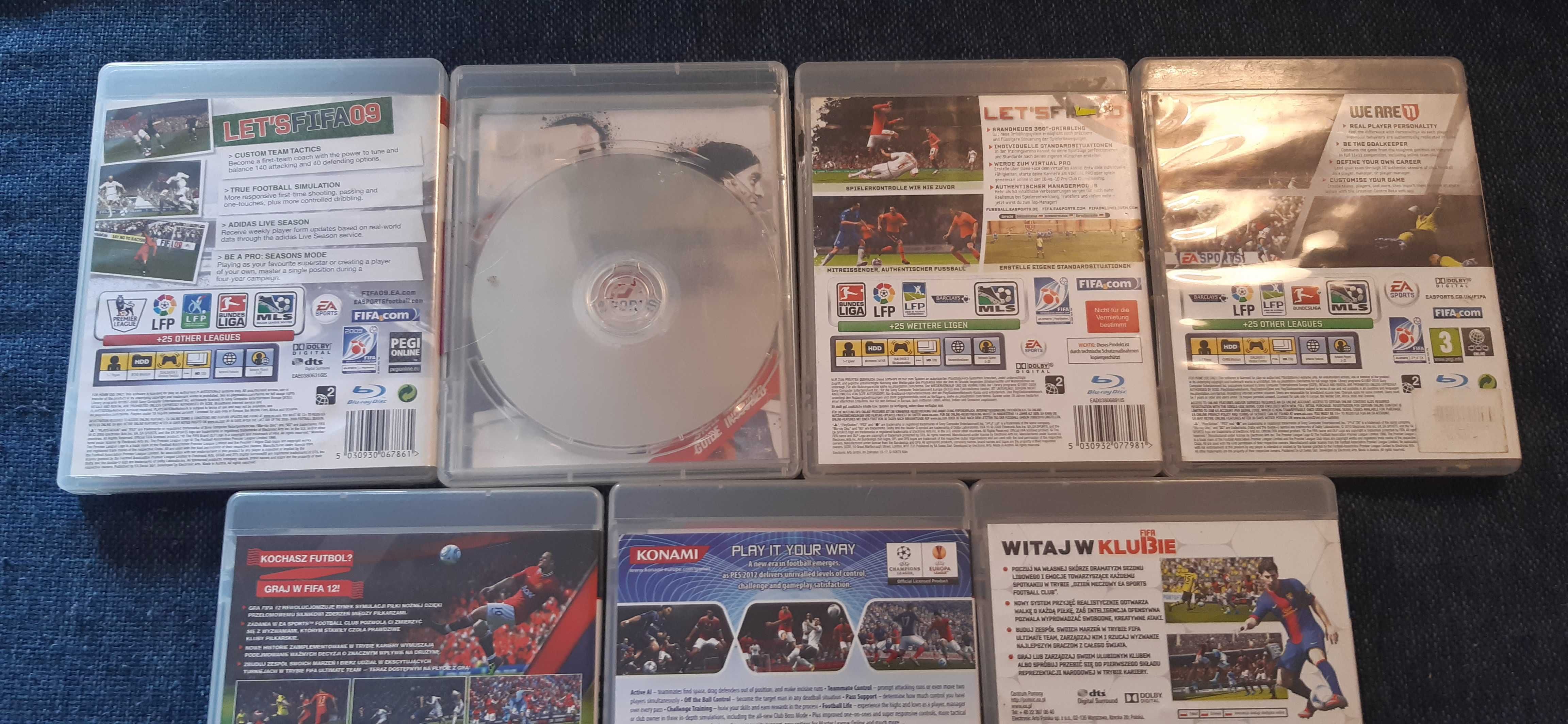 duży zestaw gier fifa na ps 3 plus pes